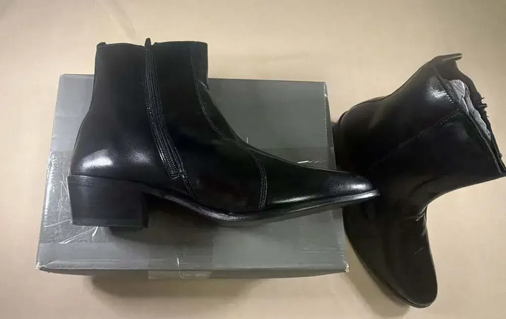 Stacy Adams Men's Santos Dress Boots Black 10 W